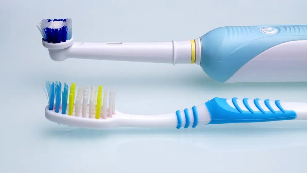 electric toothbrush and manual toothbrush