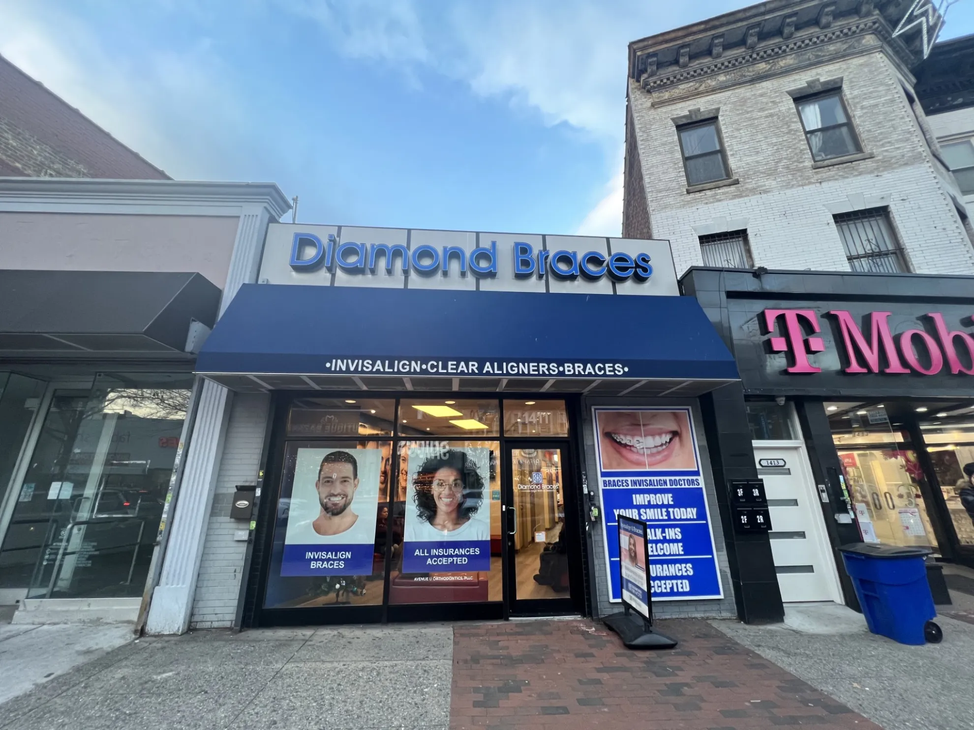 orthodontist working with patient in diamondbraces homecrest brooklyn ny office